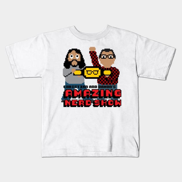 8-bit A.N.S. Kids T-Shirt by The Amazing Nerd Show 